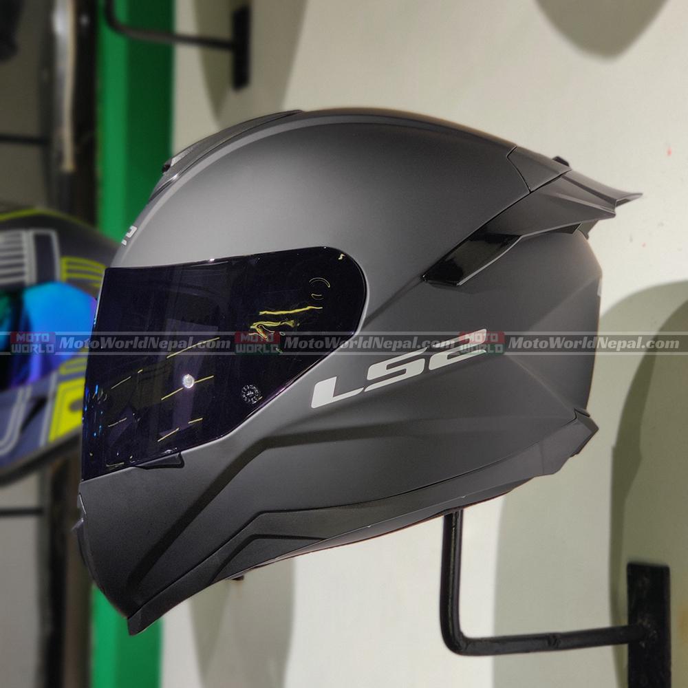 LS2 Flash FF802 Monocolor Matte Black Full Face Motorcycle Helmet ...