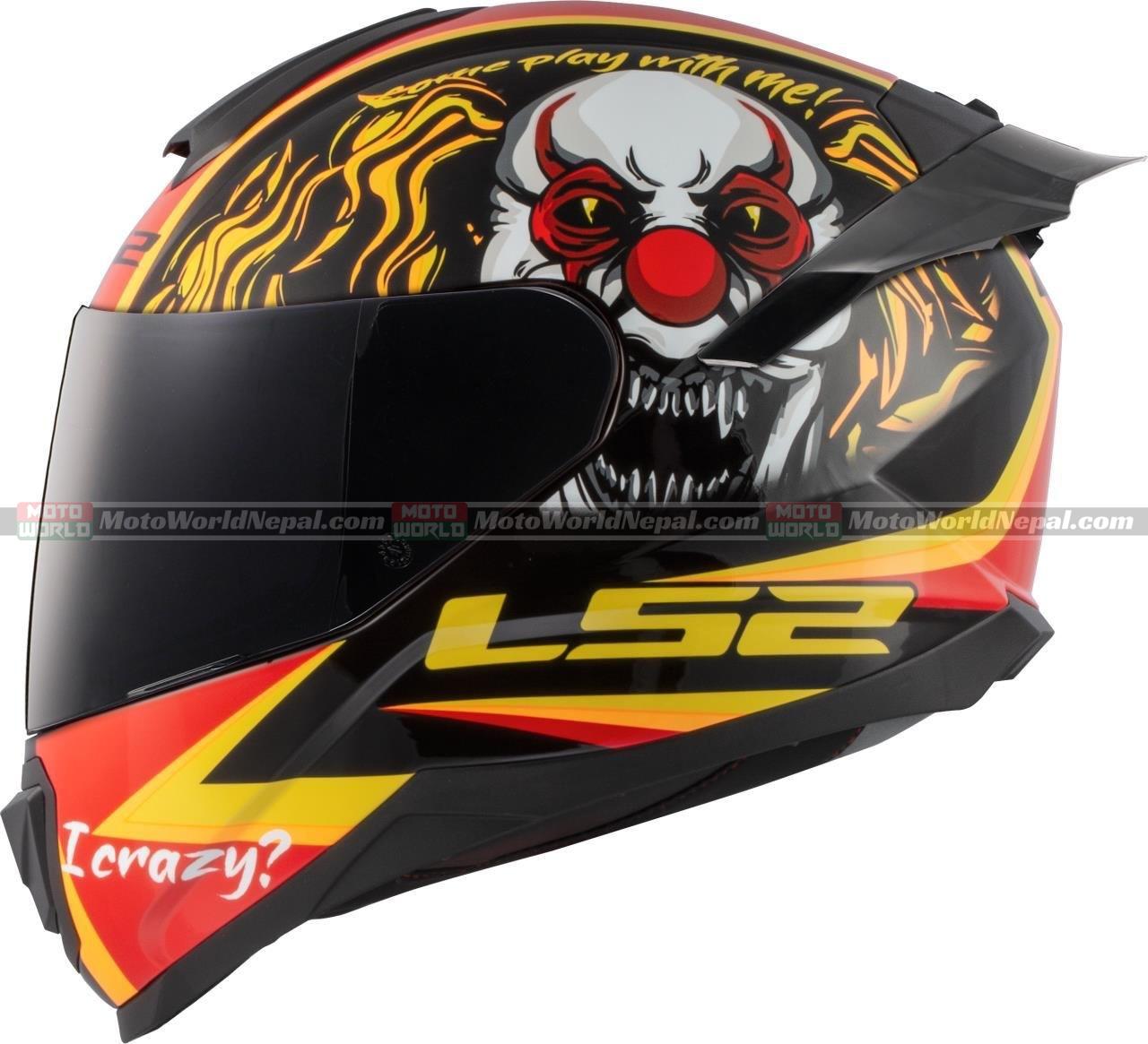 LS2 Flash FF802 PIRATES Black Red Full Face Motorcycle Helmet | Moto ...