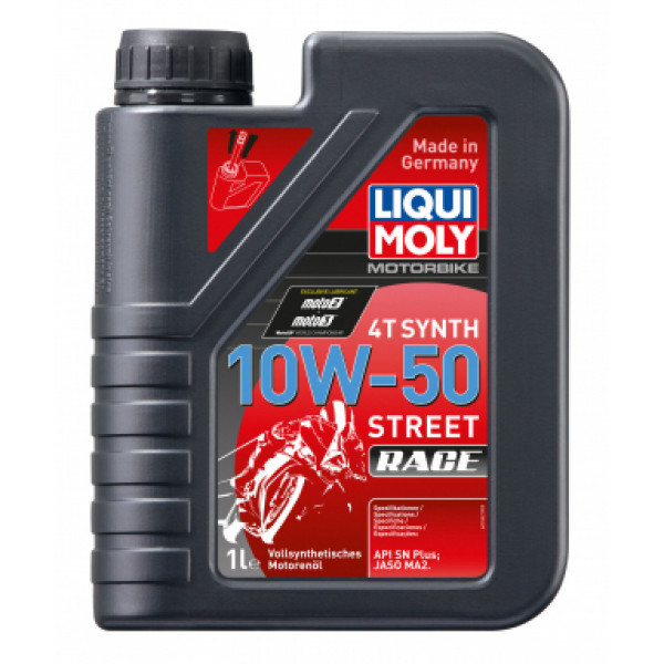 Liqui Moly Motorbike 4T Synth 10W50 STREET RACE 1L Engine Oil For