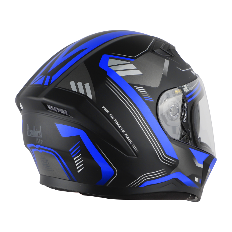 Steelbird Air SBA-21 Ultimate Race High-end Matt Black Blue Full - Main Image