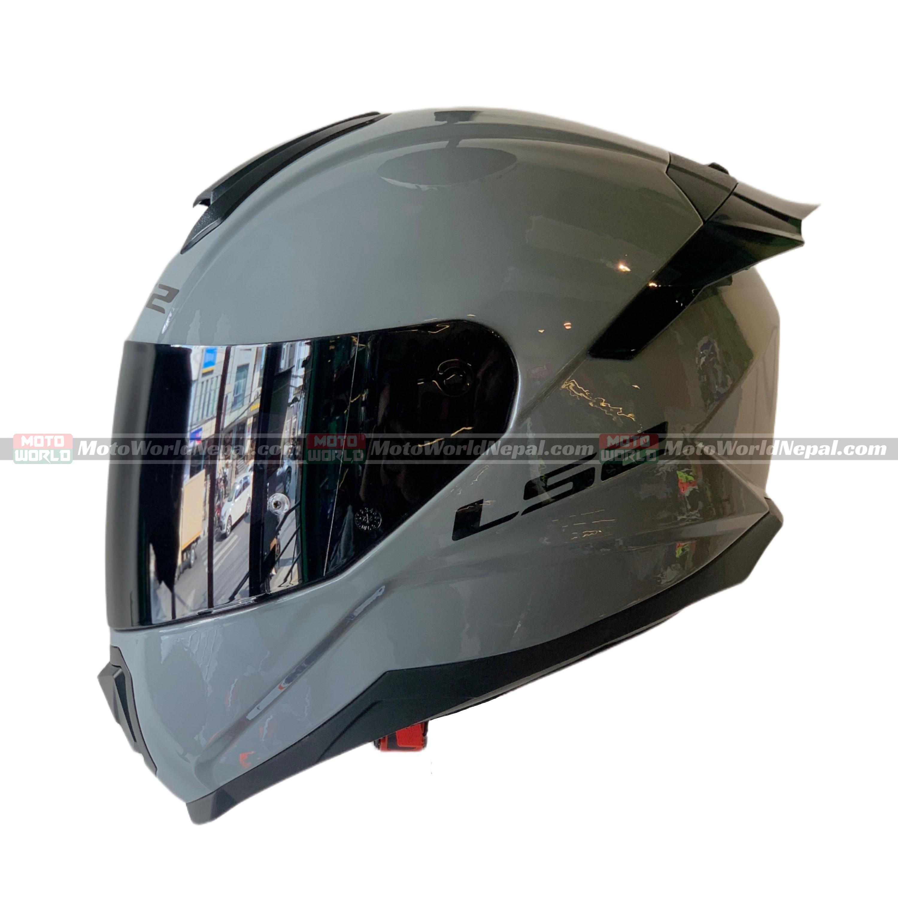 LS2 Flash FF802 Nardo Grey Full Face Motorcycle Helmet | Moto World Nepal