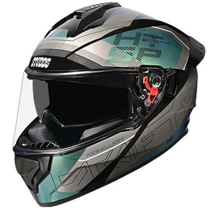 Studds Drifter D6 Rebellion Chameleon Black N1 Full Face