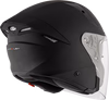 KYT TTR-JET Plain Ice Matt Black Half Face Motorcycle Helmet - Image 3